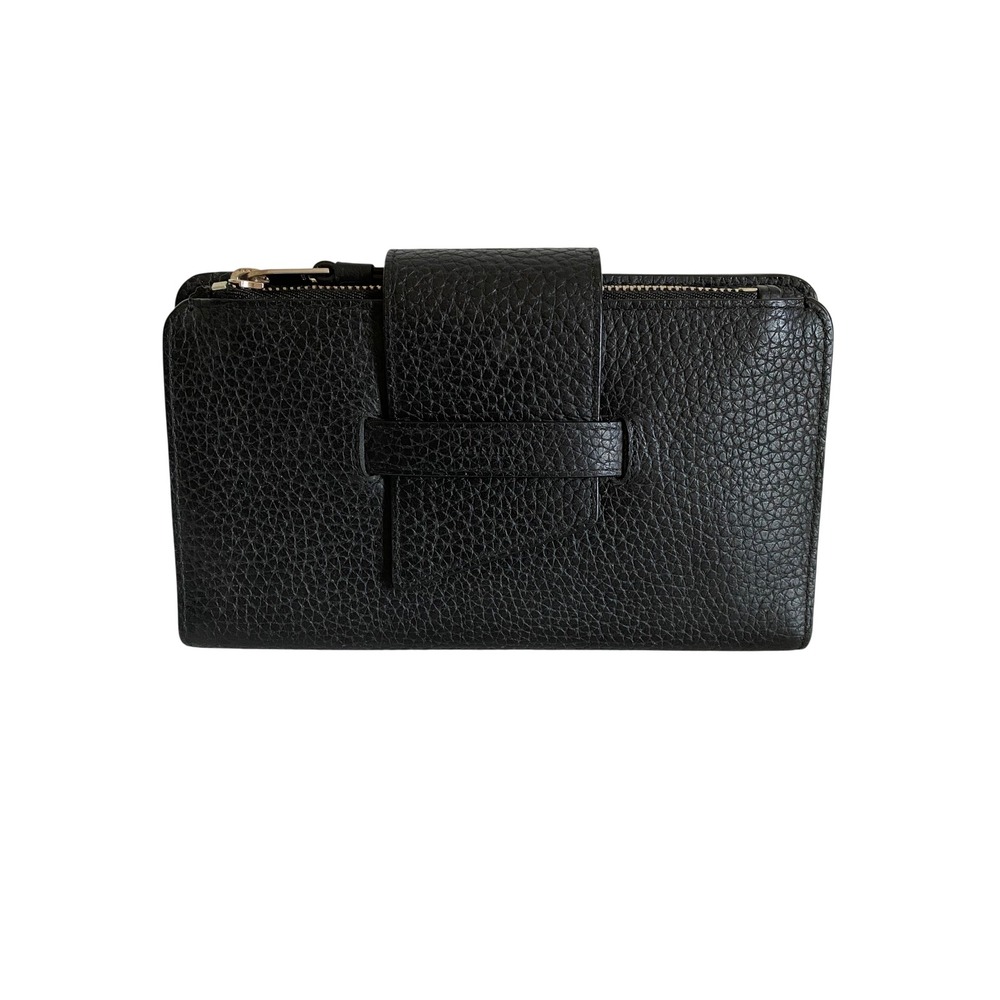 Allsaints Black Leather Ray Wallet